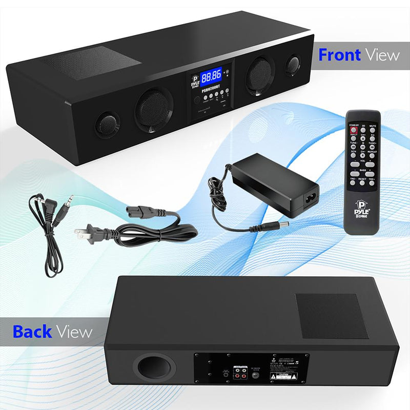 Pyle PSBV200BT 24" 300W Bluetooth 3D Dolby 5.1 Soundbar Speaker System w/Remote