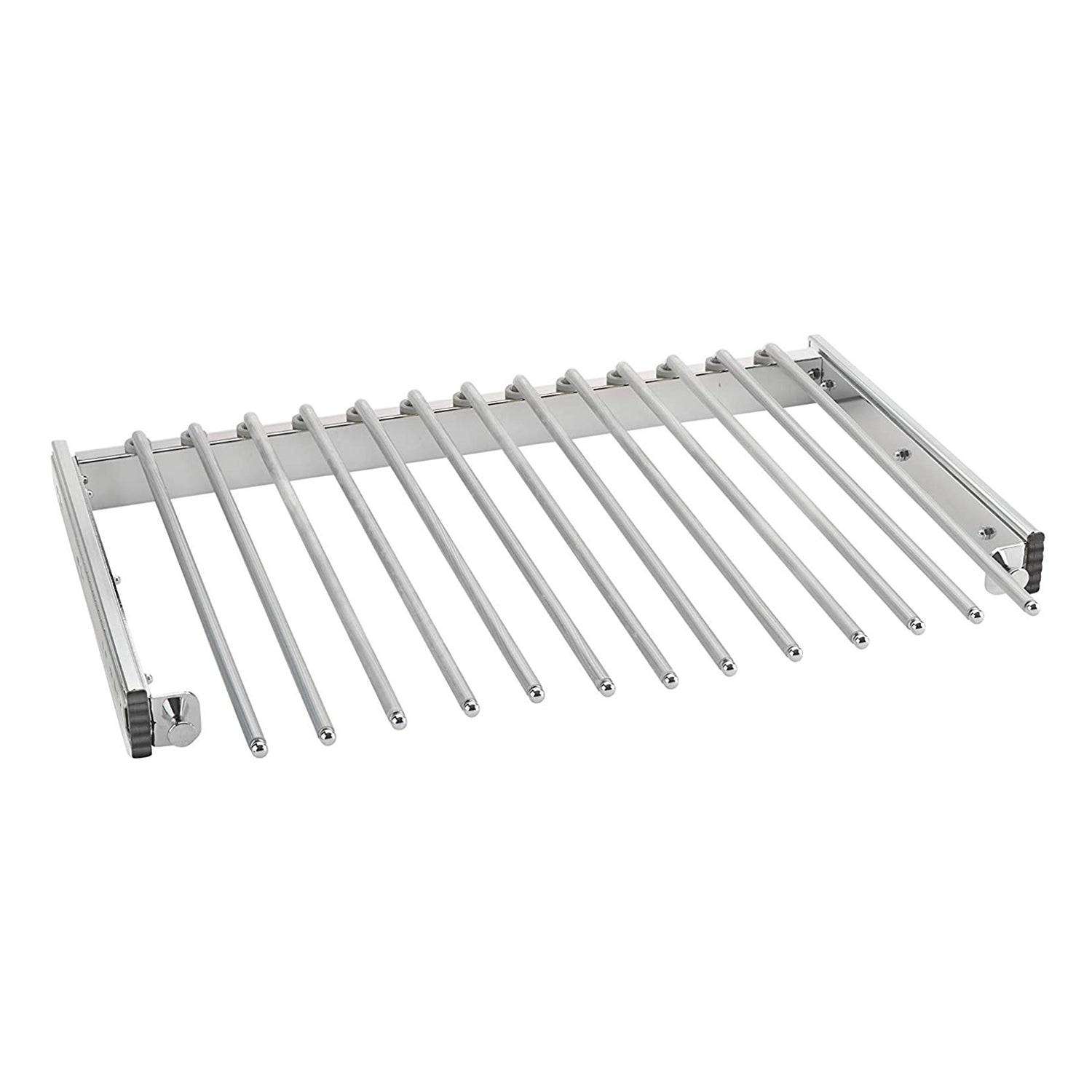 Rev-A-Shelf 24" Pull Out Pants Organizer for Custom Closet, Chrome, PSC-2414CR