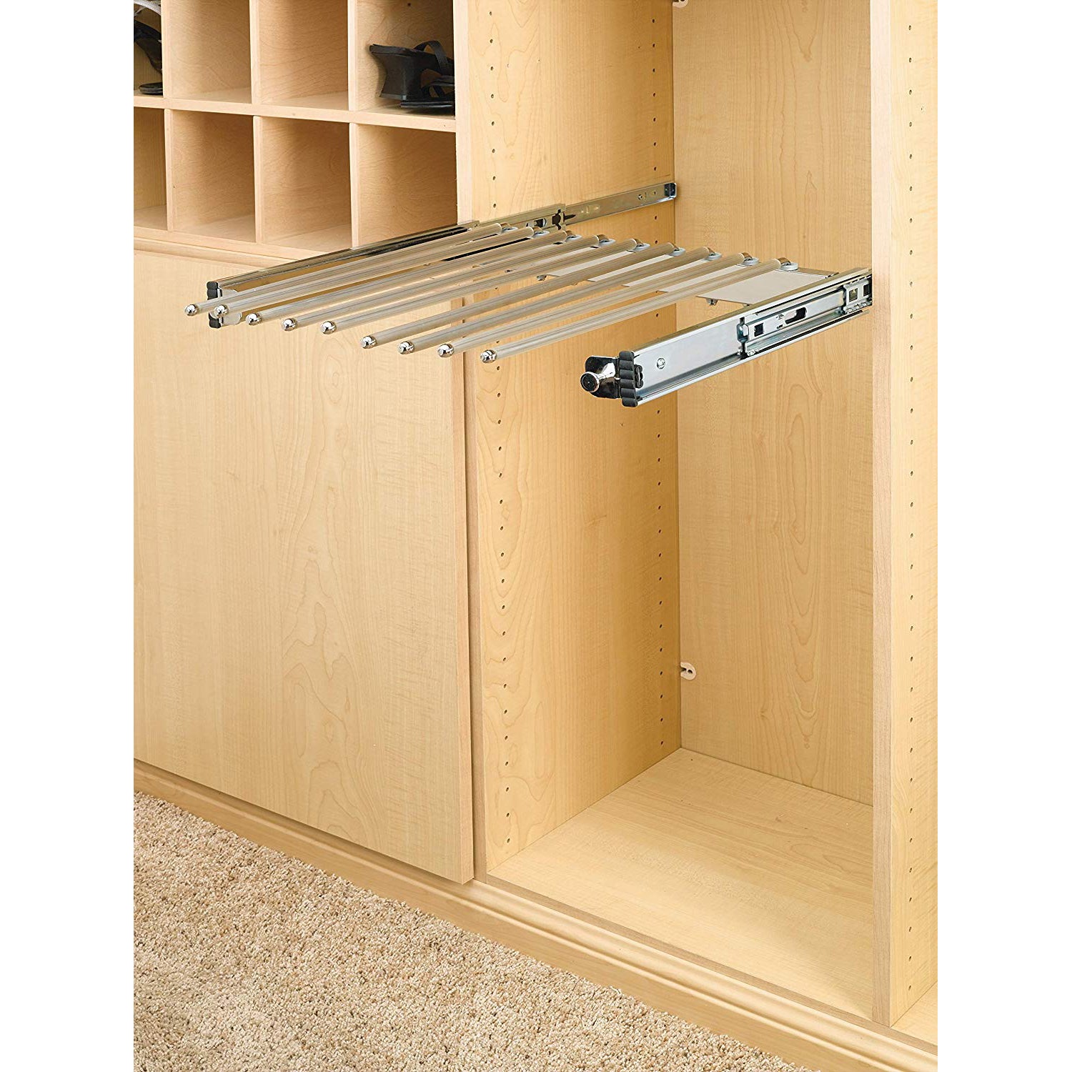 Rev-A-Shelf PSC-2414CR 24" Closet Pants Rack, 13 Pairs (Certified Refurbished) - VMInnovations