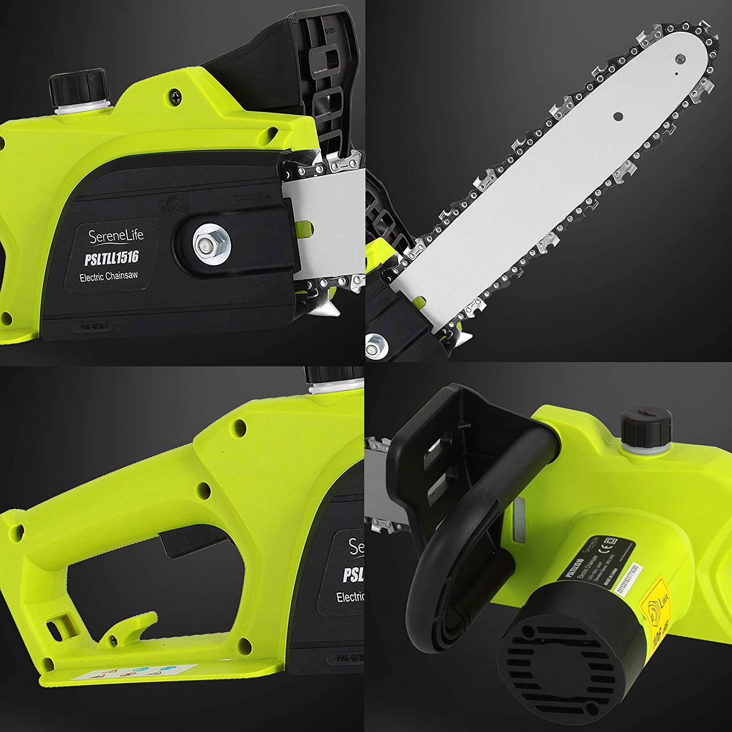 SereneLife 12 Inch 8 Amp Corded Electric Chainsaw Tree Trimmer (Open Box)