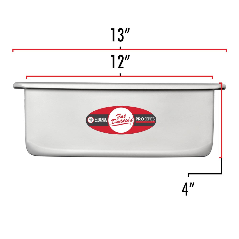 Fat Daddio's Anodized Aluminum Square Pan w/ Solid Bottom, 12x12x4in (OpenBox)