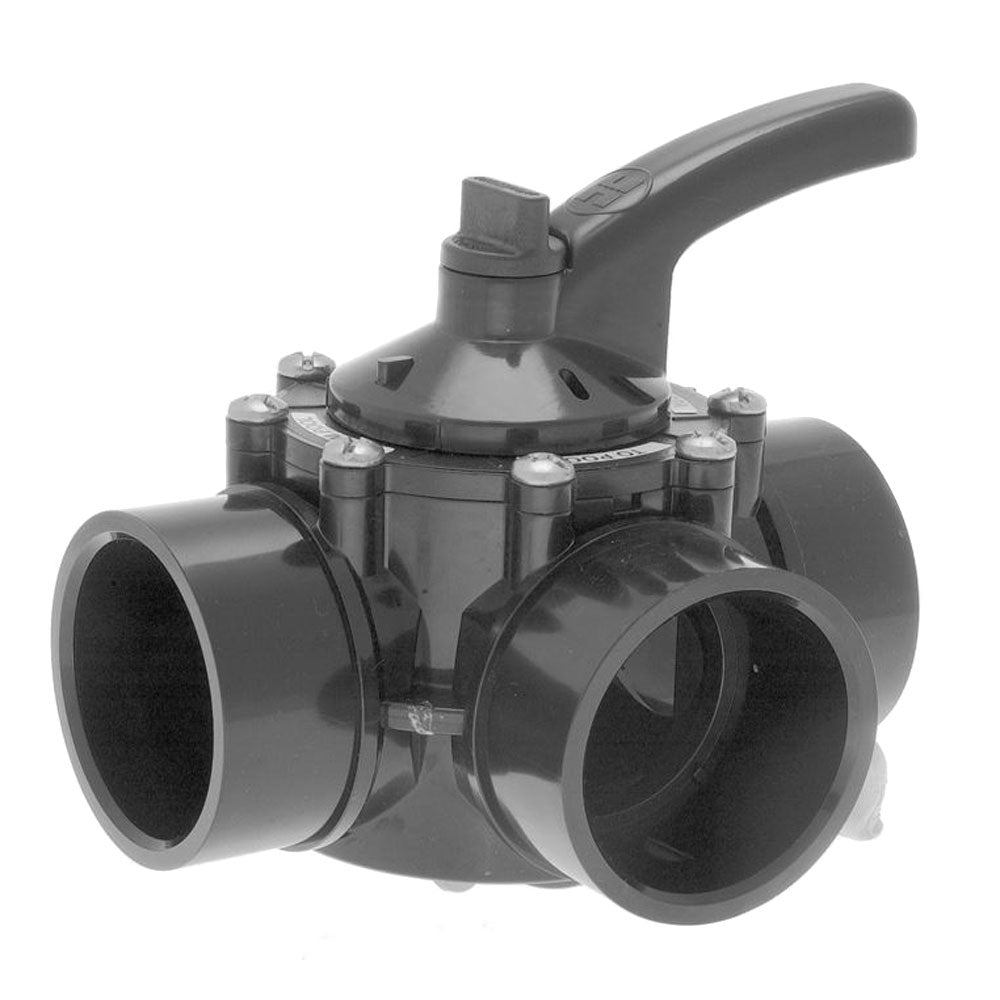 Hayward PSV3SM PSV Pool 3-Way Water Diverter Valve with External Union Thread