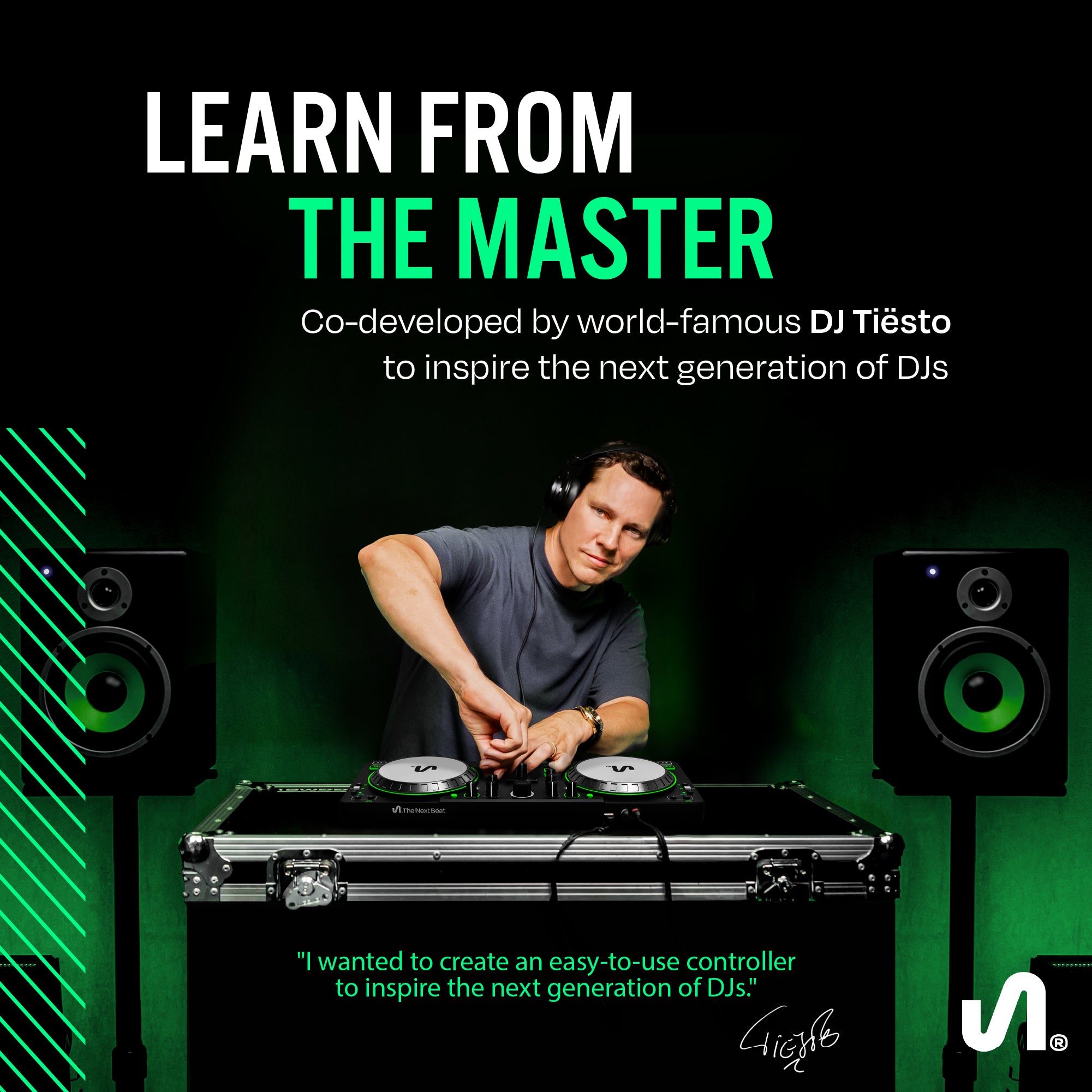 The Next Beat by Tiesto DJ Controller, DJ Control Deck w/Audio Mixer (Open Box)