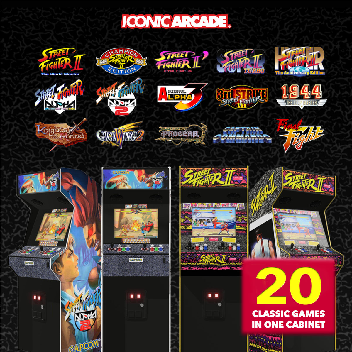 Iconic Arcade Street Fighter II: The World Warrior XT Arcade Machine