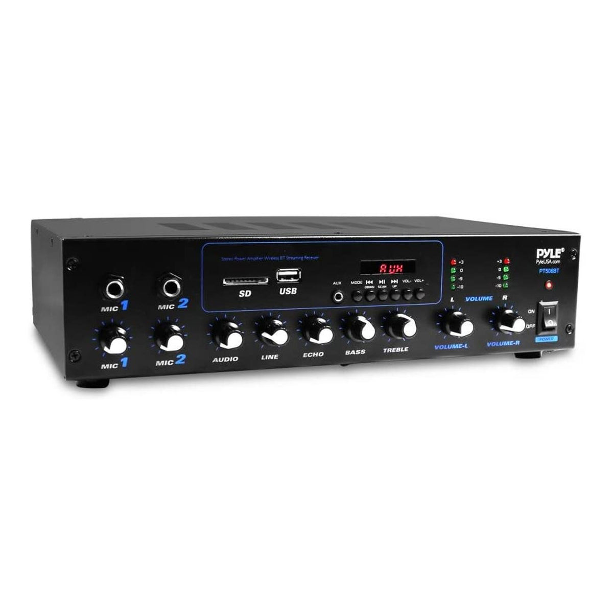 Pyle Bluetooth Desktop Audio 600 Watt Power Amplifier Stereo Receiver(For Parts)