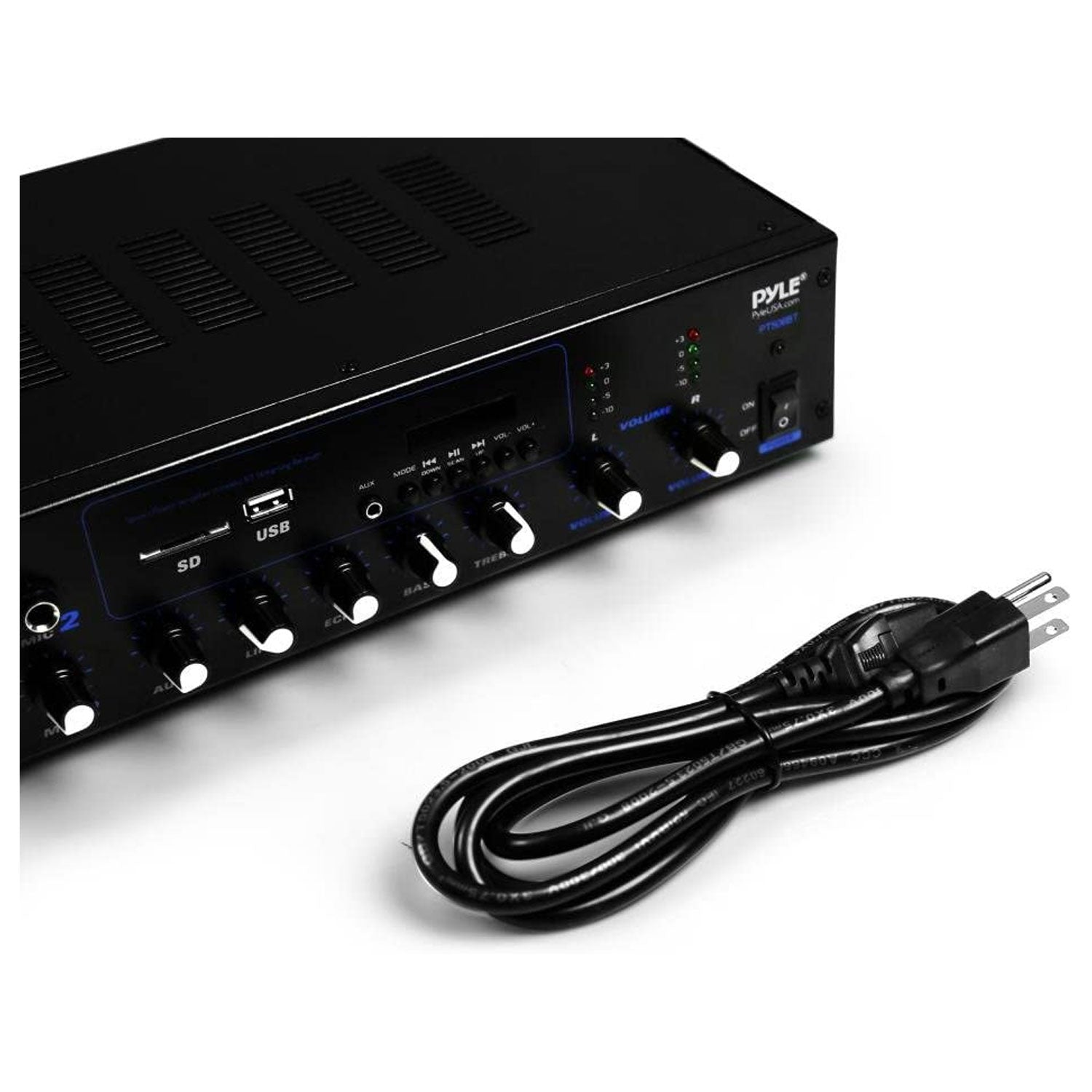 Pyle Bluetooth Desktop Audio 600 Watt Power Amplifier Stereo Receiver(For Parts)