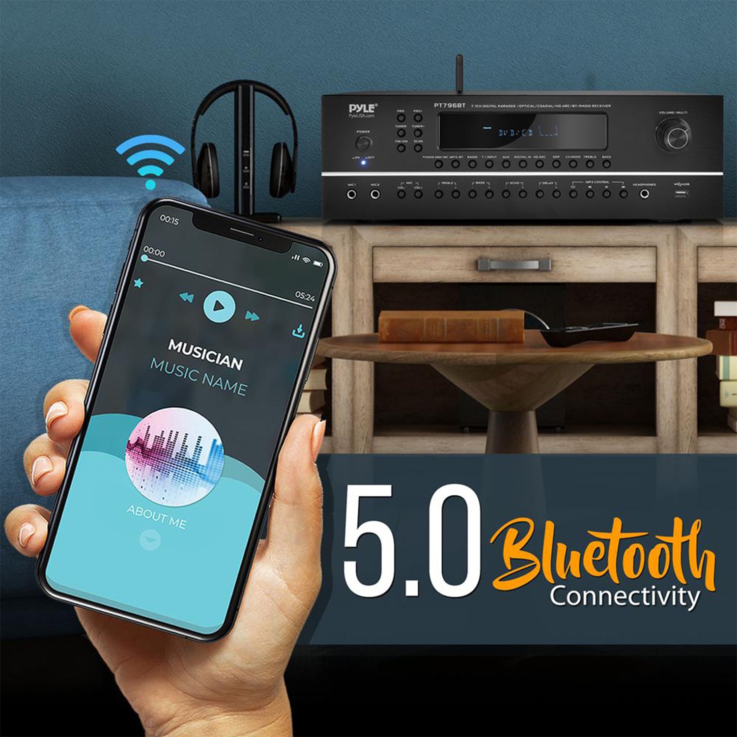 Pyle Wireless Streaming Home Theater Receiver w/ 4K Ultra Support(Open Box) - VMInnovations