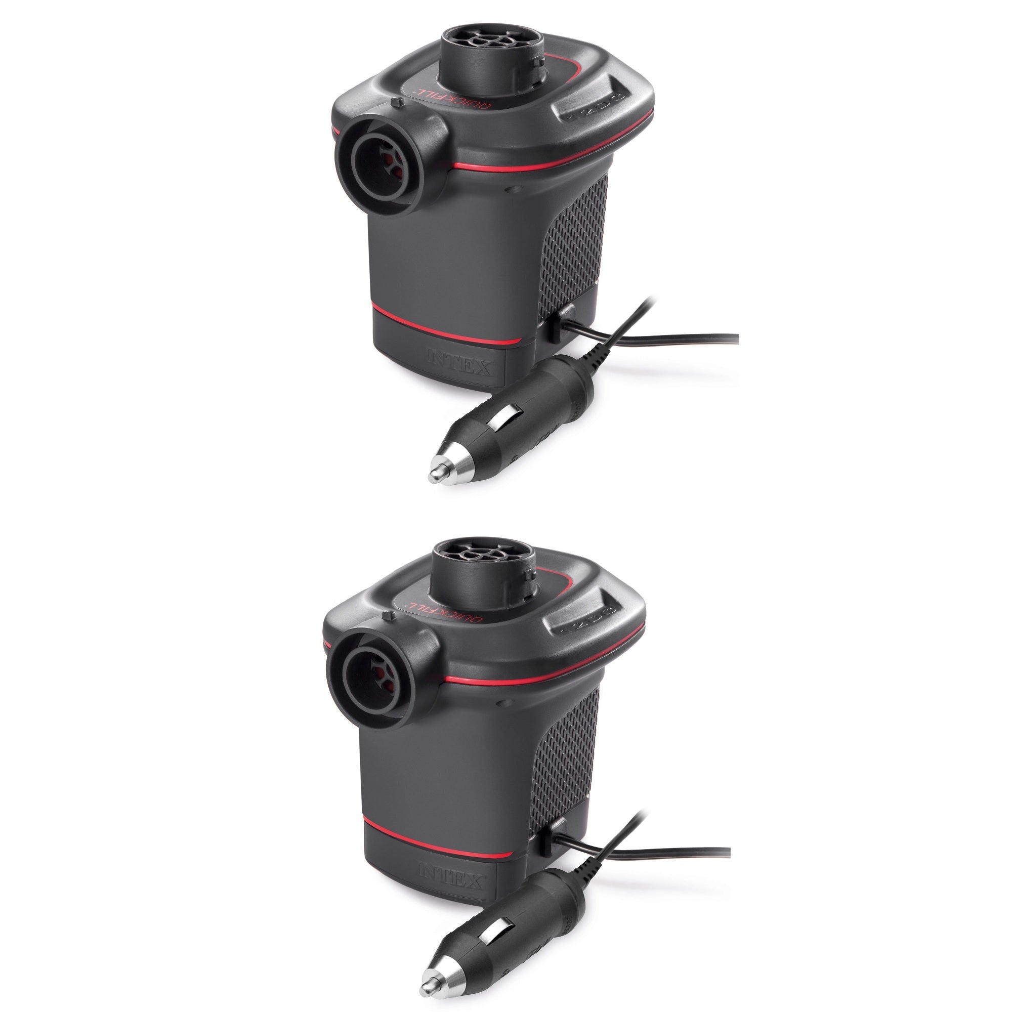 Intex 12 Volt Quick-Fill DC Car Electric Inflatable Float & Air Bed Pump (2)