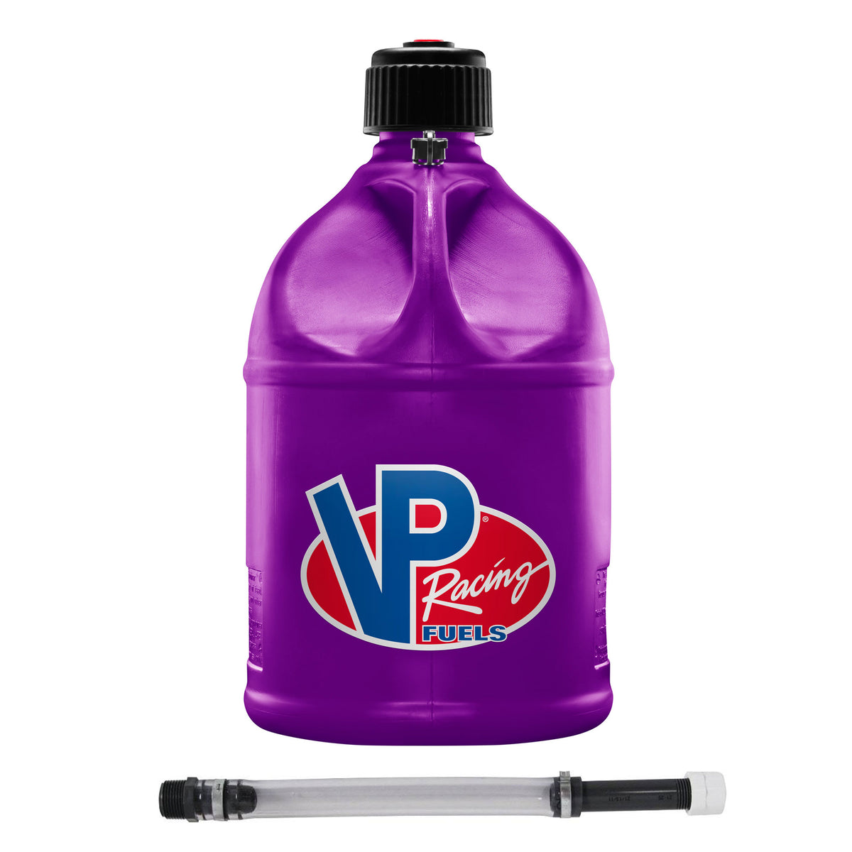 VP Racing Motorsport 5.5 Gallon Round Plastic Utility Jug Can & Deluxe 14" Hose
