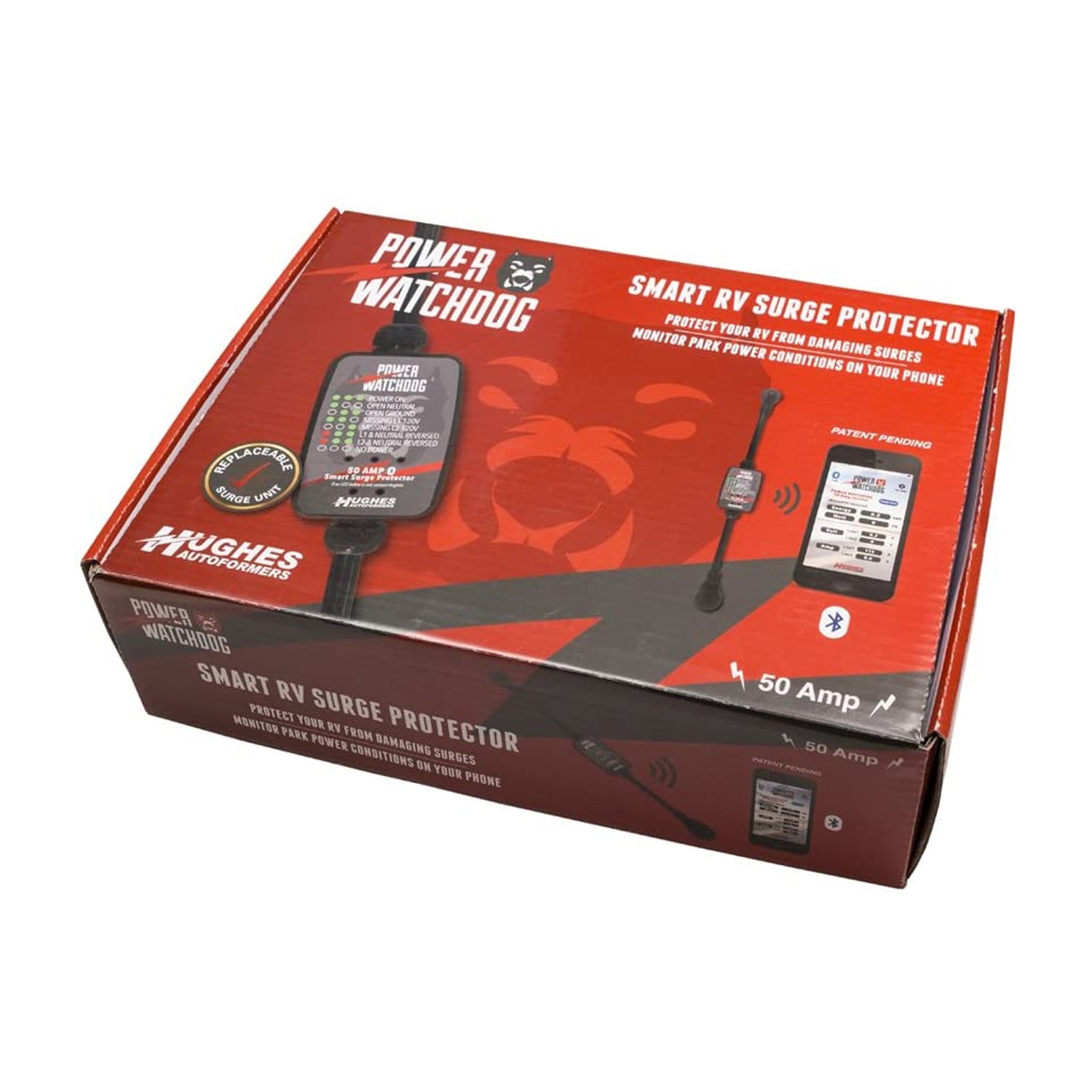 Hughes Autoformer Power Watch Dog RV Bluetooth 50 Amp Surge Protector(Open Box)