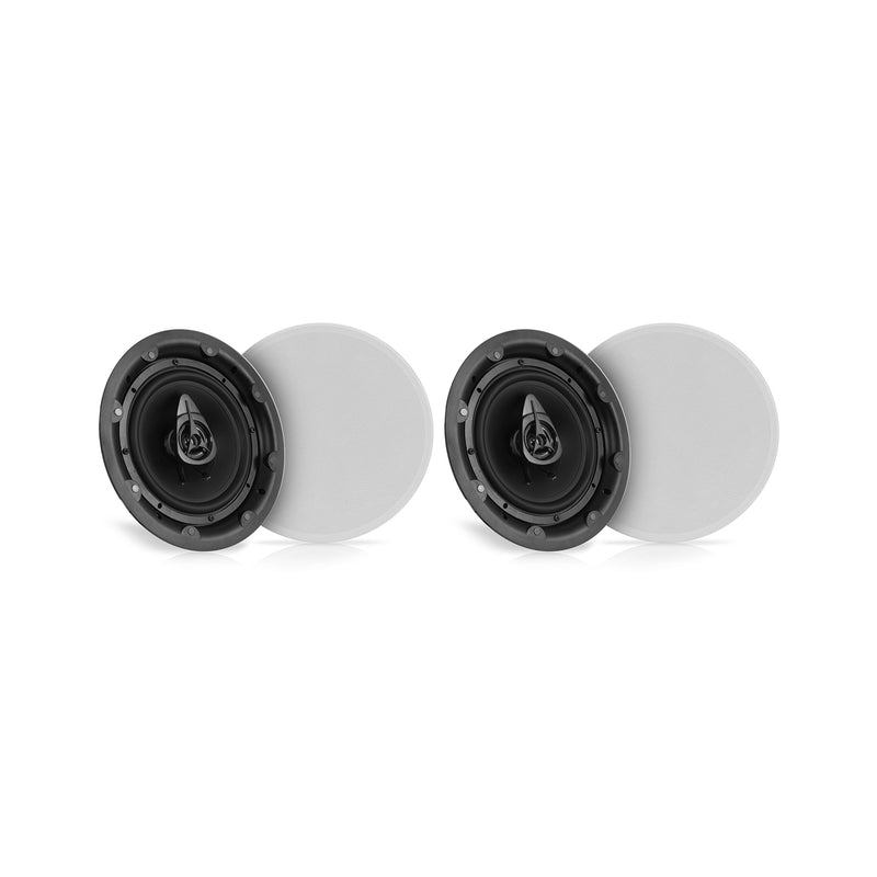 Pyle Dual 8 Inch 360W In Wall/Ceiling Bluetooth Home Audio Speaker Kit (2 Pack)