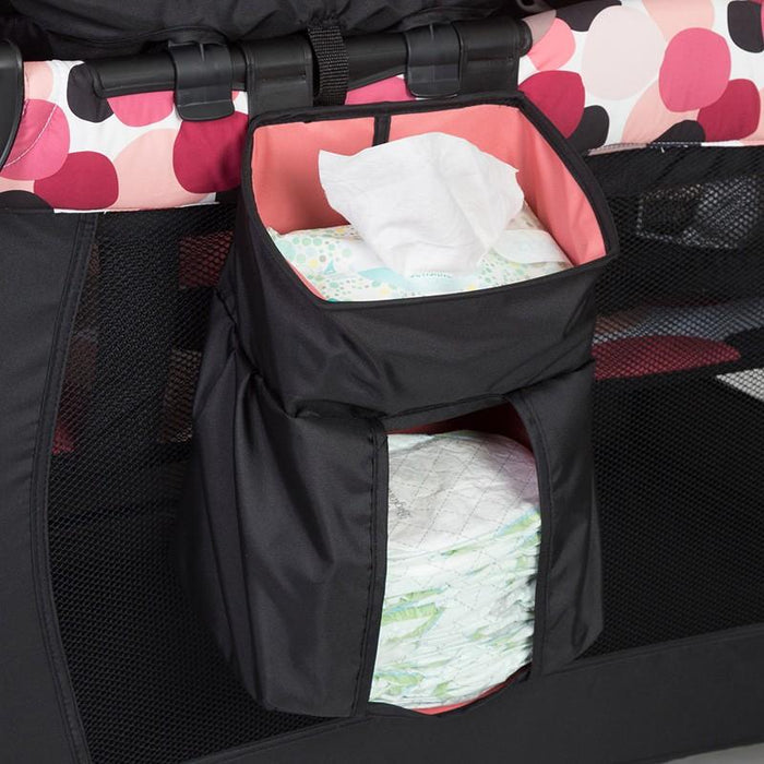 Baby Trend Resort Elite Spacious Portable Infant Play Nursery Center, Dotty Pink - VMInnovations
