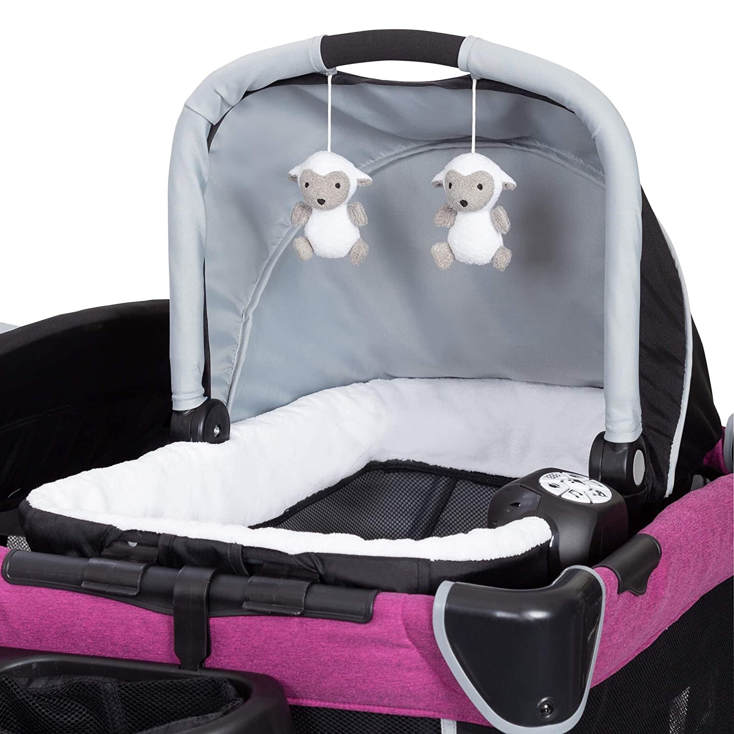 Baby Trend Retreat Nursery Center with Baby Changing Table, Purple (Open Box)