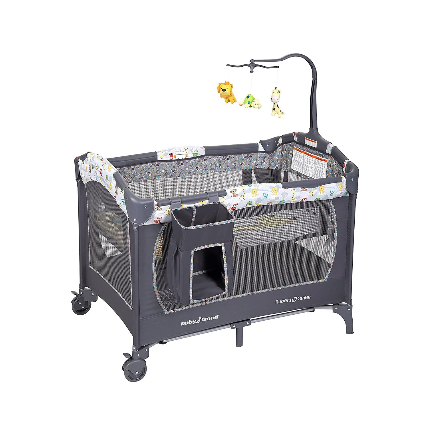 Baby Trend Nursery Center with Removeable Full Bassinet and Wheels, Tanzania