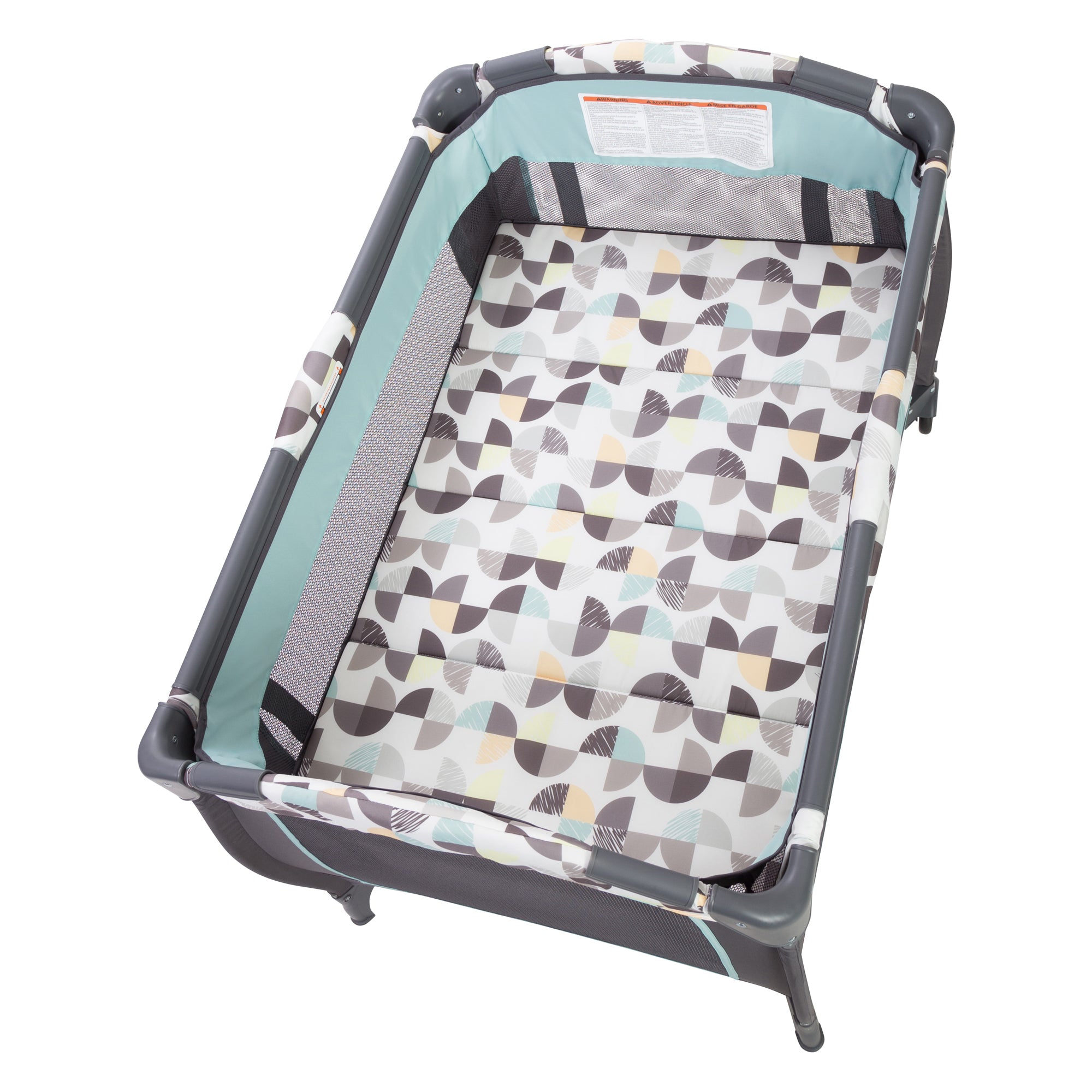 Baby Trend Trend-E Nursery Center Playard Portable Crib w/ Bassinet, Doodle Dots - VMInnovations