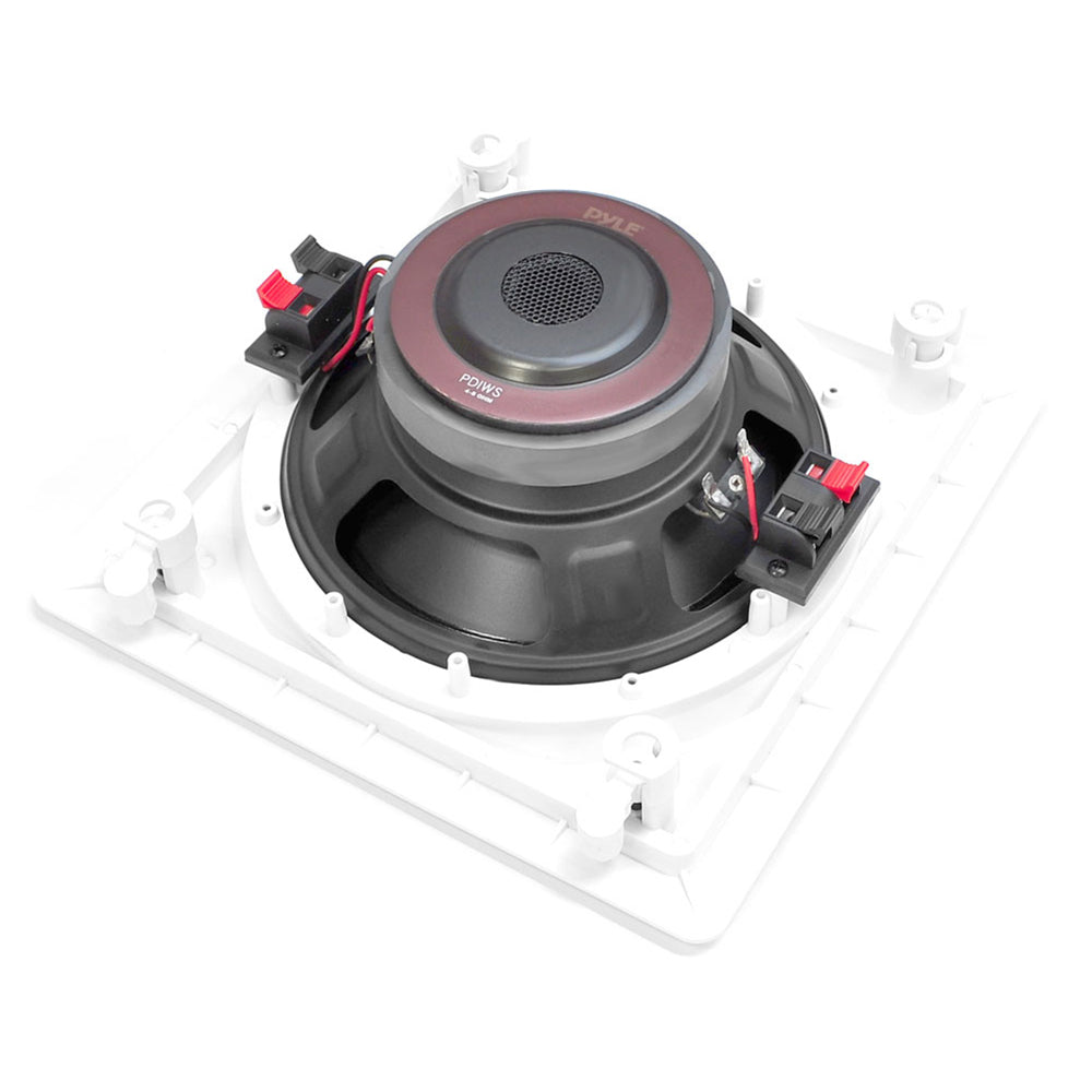 Pyle 10" 360W 2 Way Enclosed In Wall/Ceiling Flush Mount Speaker Pair (Open Box)