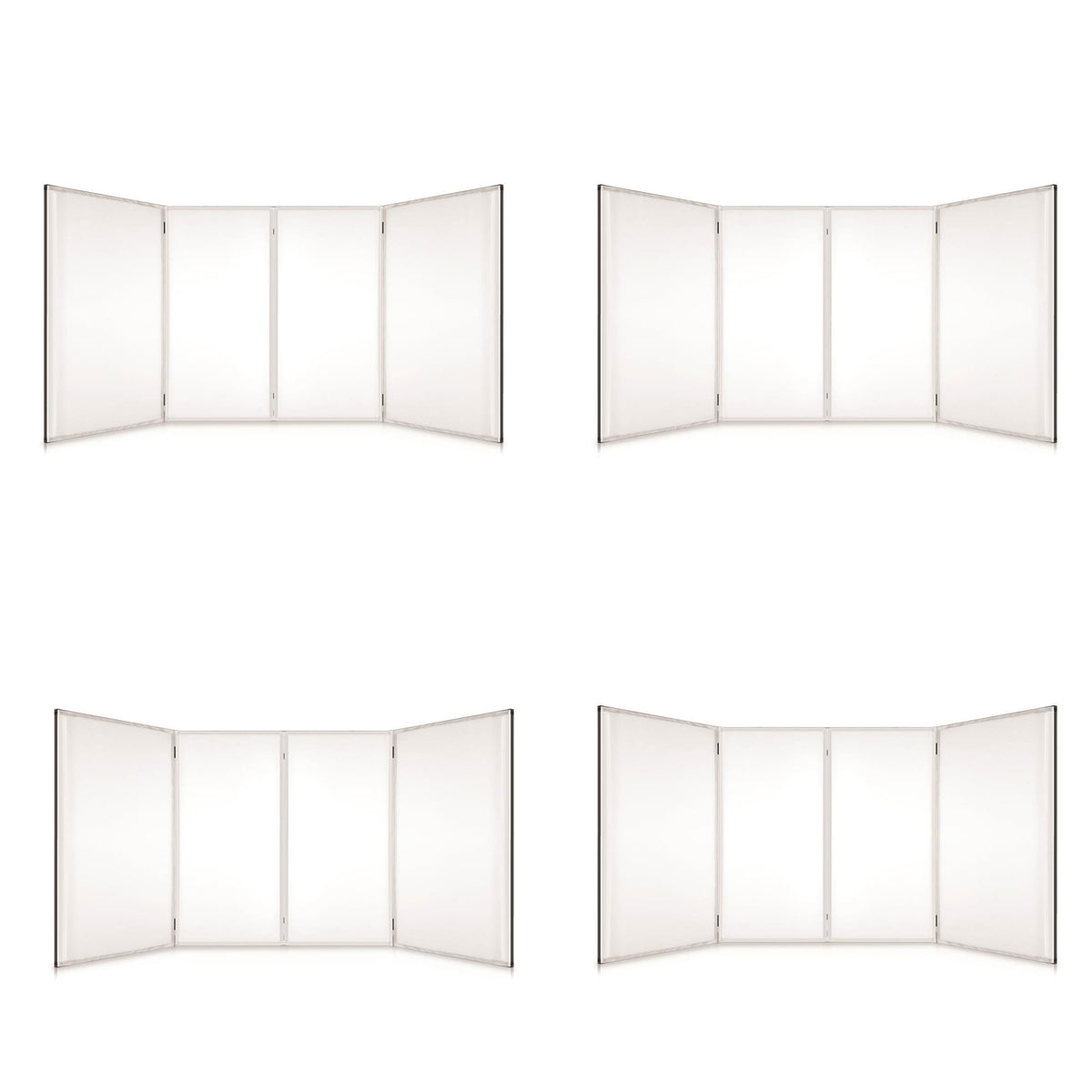 Pyle 24.2 x 48 x 46 Inch DJ Booth Stand Cover Screen Scrim Panel Facade (4 Pack)