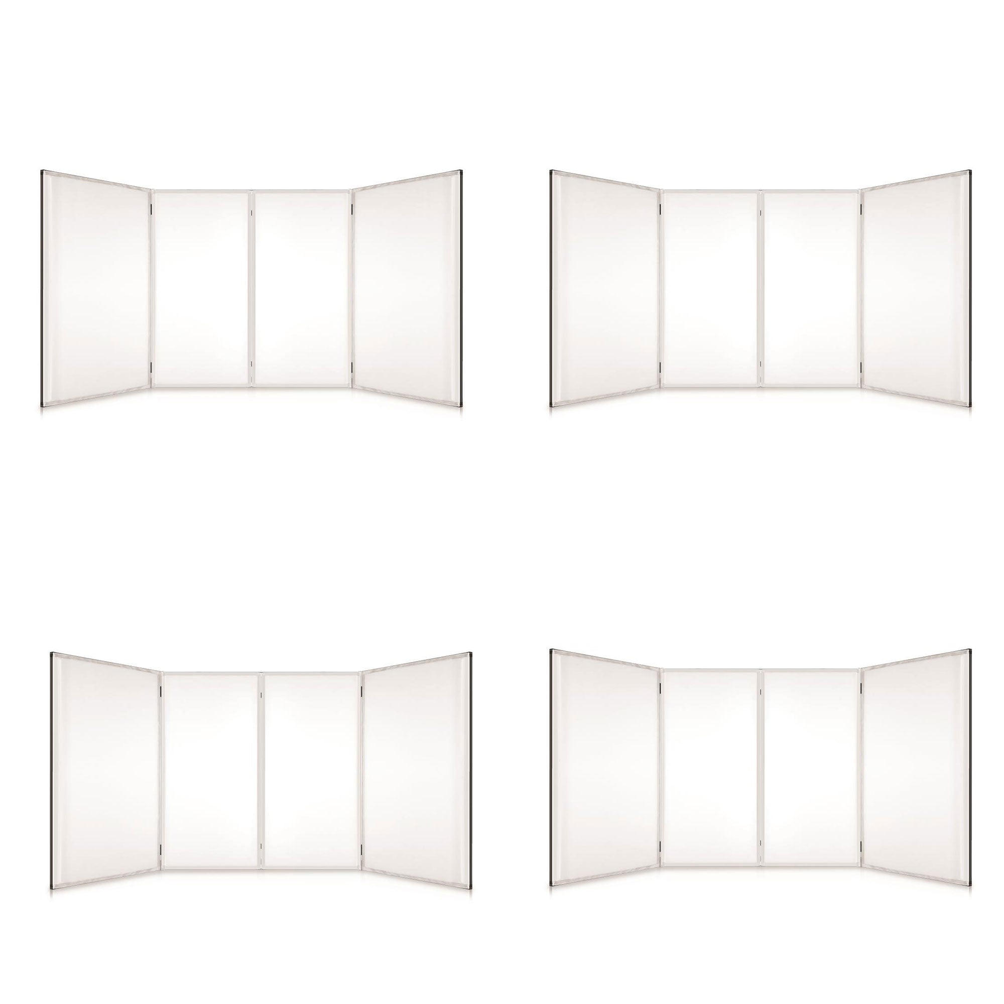 Pyle 24.2 x 48 x 46 Inch DJ Booth Stand Cover Screen Scrim Panel Facade (4 Pack)
