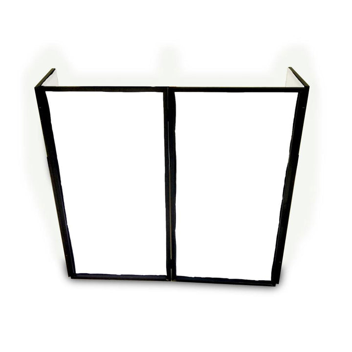 Pyle PDJFAC12 24.2 x 48 x 46 Inch DJ Booth Stand Cover Screen Scrim Panel Facade - VMInnovations