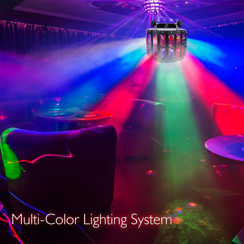 Pyle PDJLT20 Mountable Multi Colored LED Dance Stage Lighting System (2 Pack)