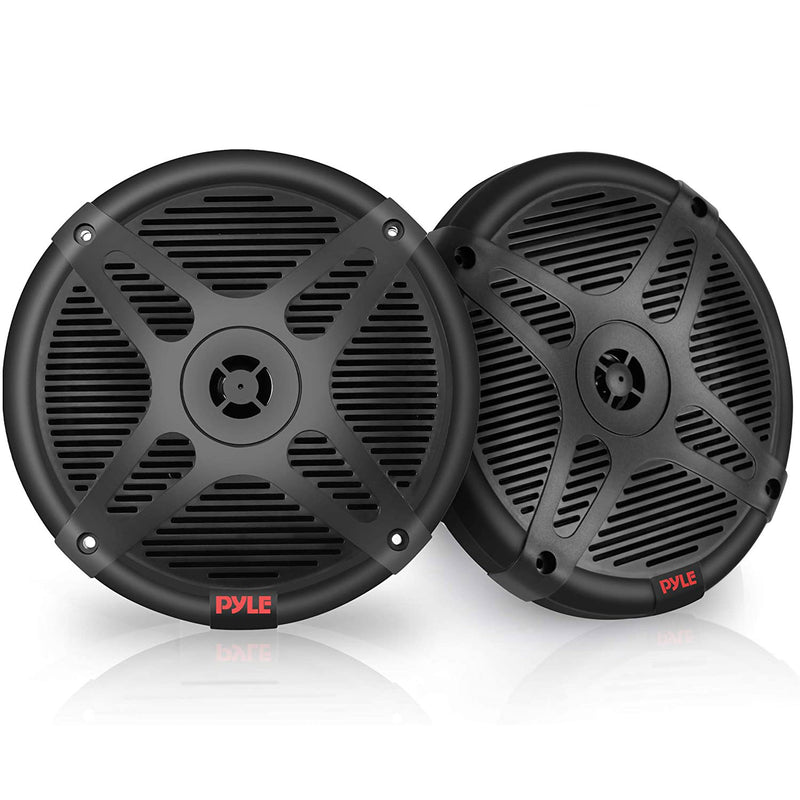 Pyle PLMRBT65B Waterproof 6.5 Inch 600 Watt Bluetooth Marine Speakers (2 Pairs)