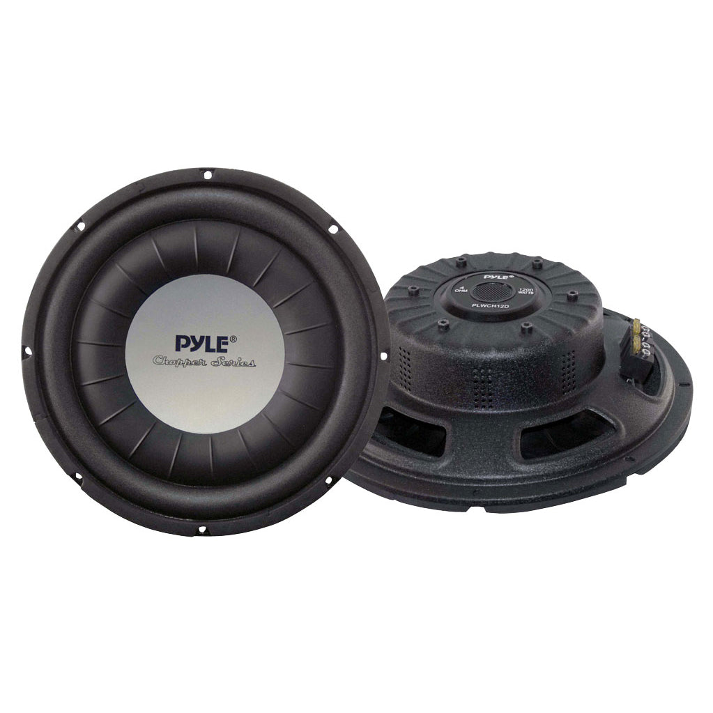Pyle PLWCH12D 12 Inch 1200 Watt Ultra Slim DVC Car Audio Stereo System Subwoofer - VMInnovations