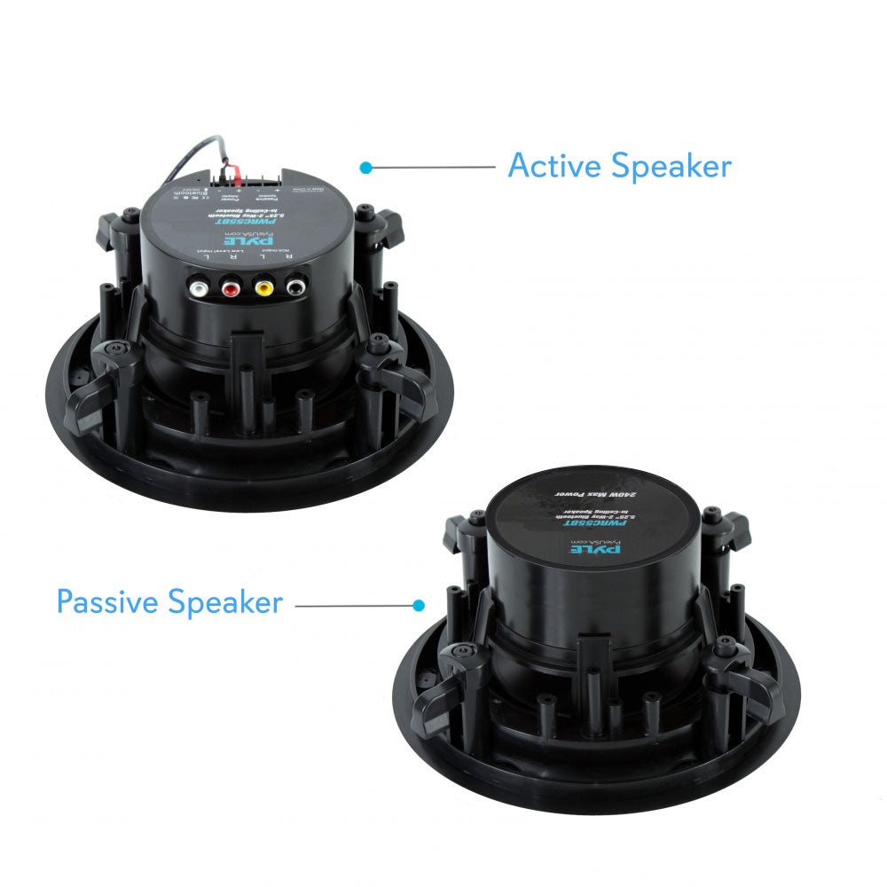 Pyle Dual 5.25" 240W In Wall/Ceiling Bluetooth Home Audio Speaker Kit (4 Pack)