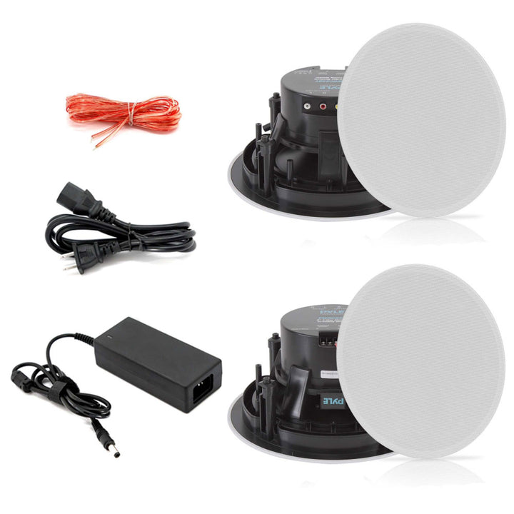 Pyle Dual 8 Inch 360W In Wall/Ceiling Bluetooth Home Audio Speaker Kit(Open Box) - VMInnovations