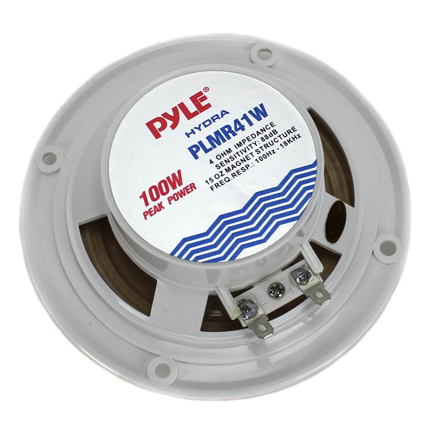PYLE PLMR41W 4" 100W Marine Waterproof Boat/Car Audio Stereo Speakers (4 Pack)