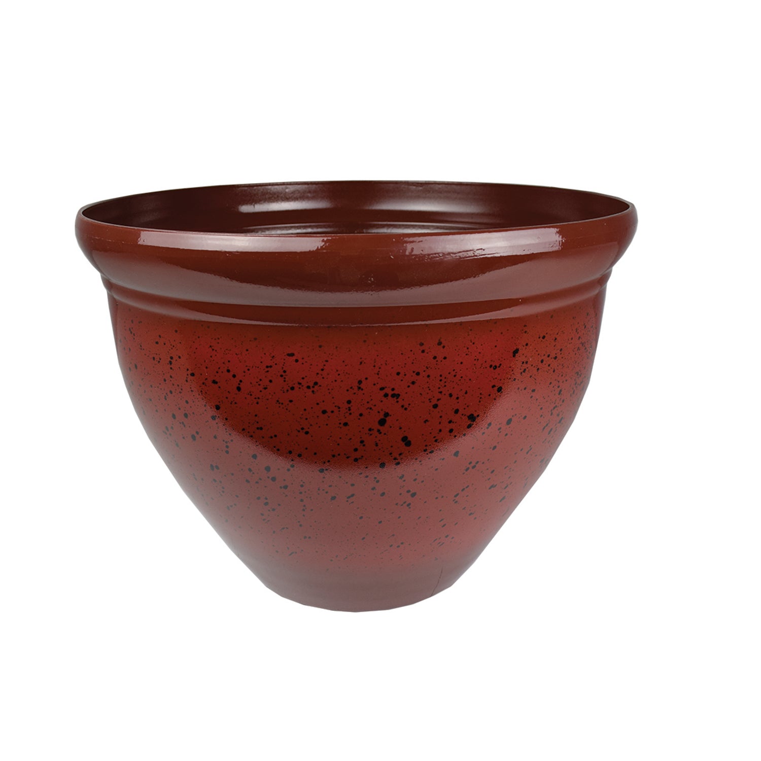 HC Companies Pizzazz Round Garden Planter Pot with Wakefield Soil Conditioner