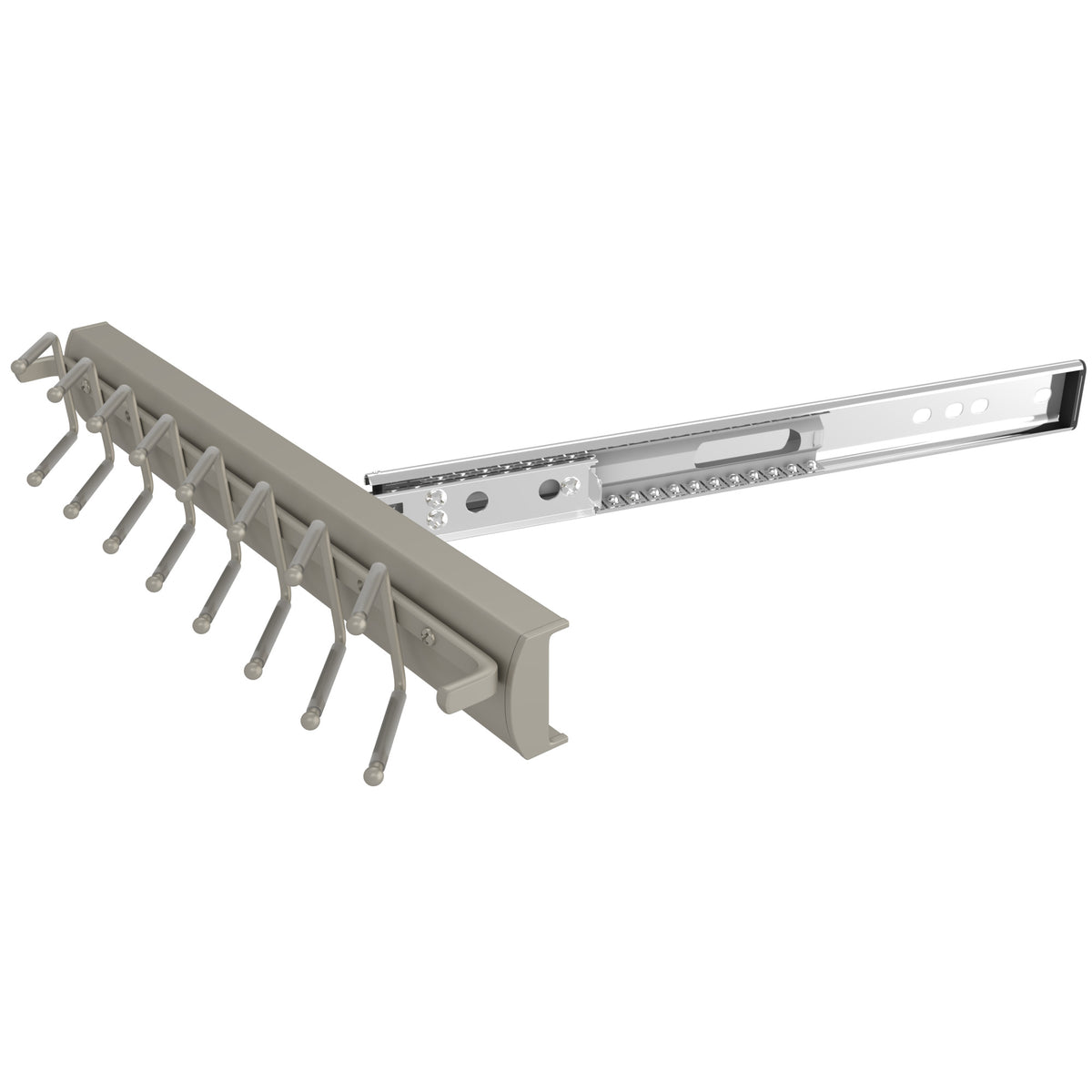 Rev-A-Shelf Sidelines CSWTRSL-14-SN-1 14 Inch Swivel Tie Rack, Satin Nickel
