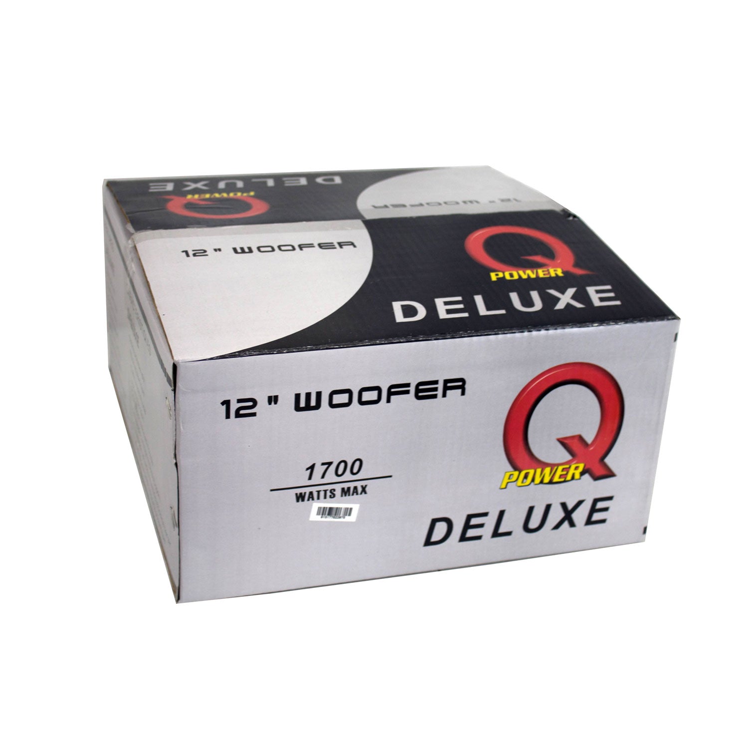 QPower Dual Port 12 Inch Vented Subwoofer Box and 1700 Watt Subwoofer (2 Pack)