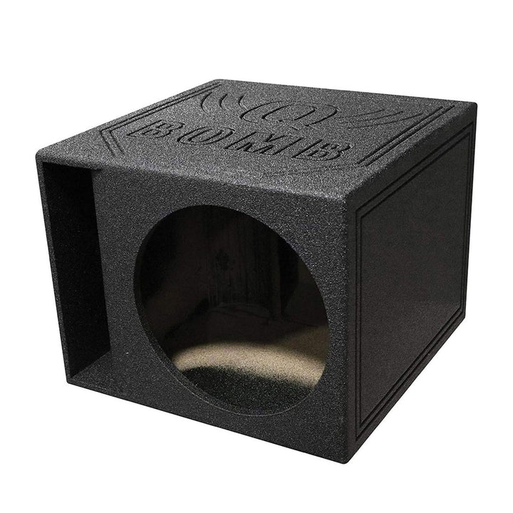 QPower QBOMB15HP Single 15 Inch Vented Side Ported Speaker Round Enclosure Box - VMInnovations