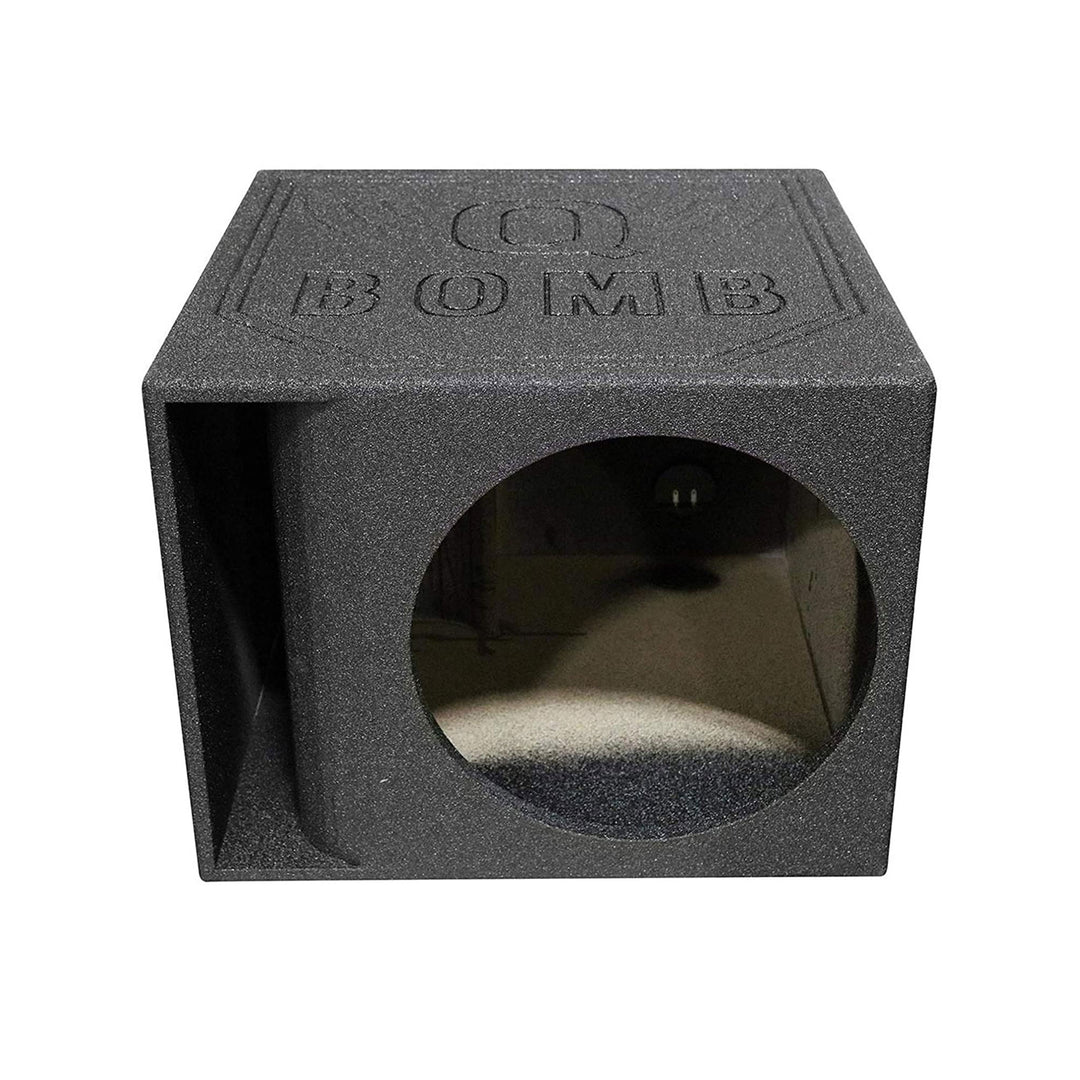 QPower QBOMB15HP Single 15 Inch Vented Side Ported Speaker Round Enclosure Box - VMInnovations