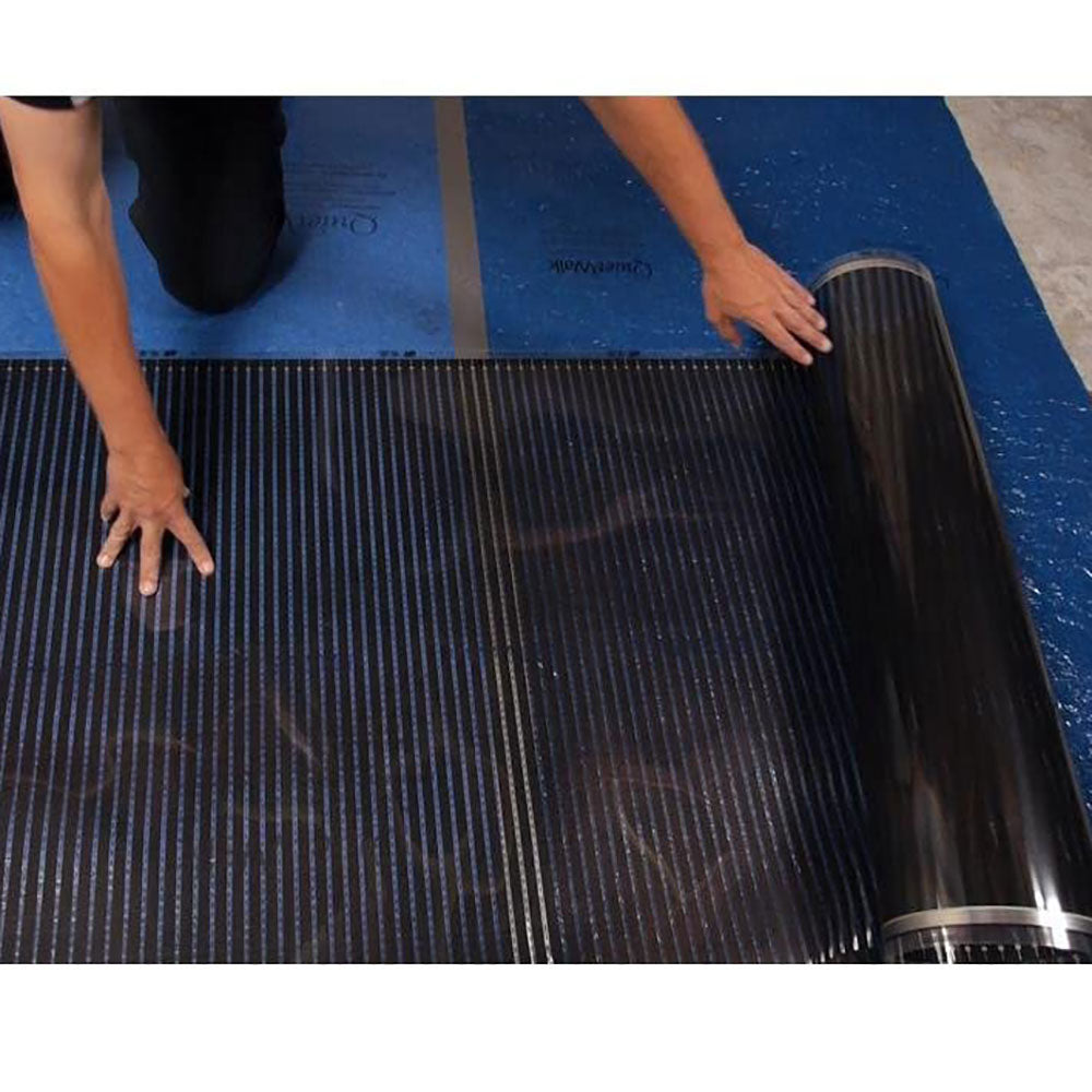 QuietWarmth Smart Home WiFi Thermostat & 3 x 5' Floating Floor Heating System - VMInnovations