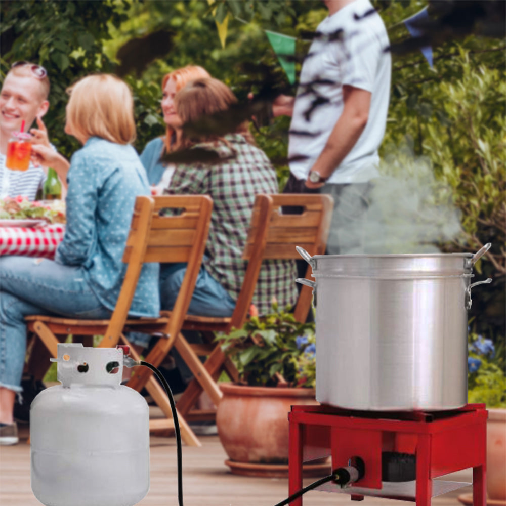 Martin 65,000 BTU Portable Outdoor Propane Cooker Stand with 4 In Hose (Damaged)