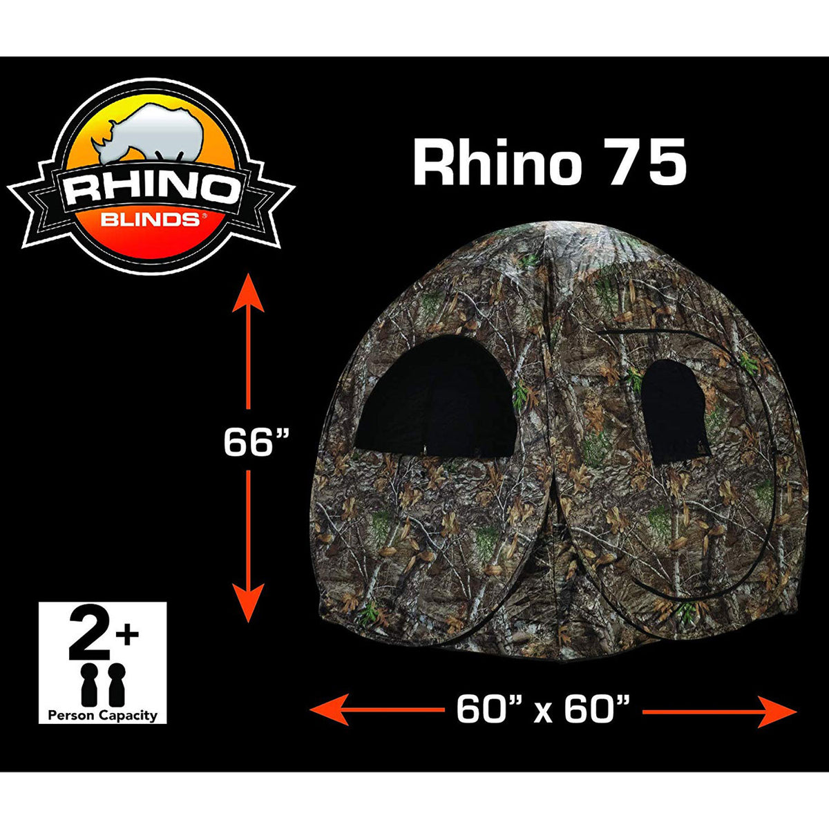 Rhino Blinds Real Tree Edge 1 Person Game Hunting Ground Blind (Open Box)