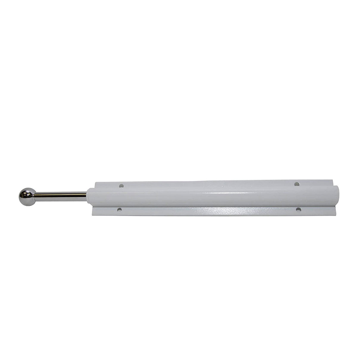 Easy Track 12 Inch Sliding Wardrobe Closet Rod, White (Open Box)