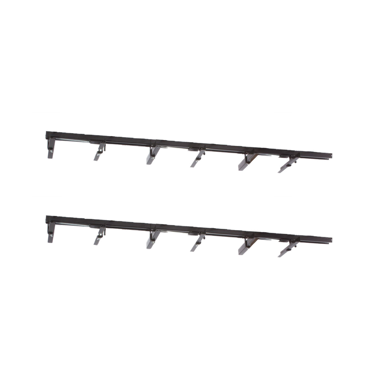 Up-Rite 10 Foot Adjustable Overhead Garage Ceiling Storage Tote Rack (2 Pack)