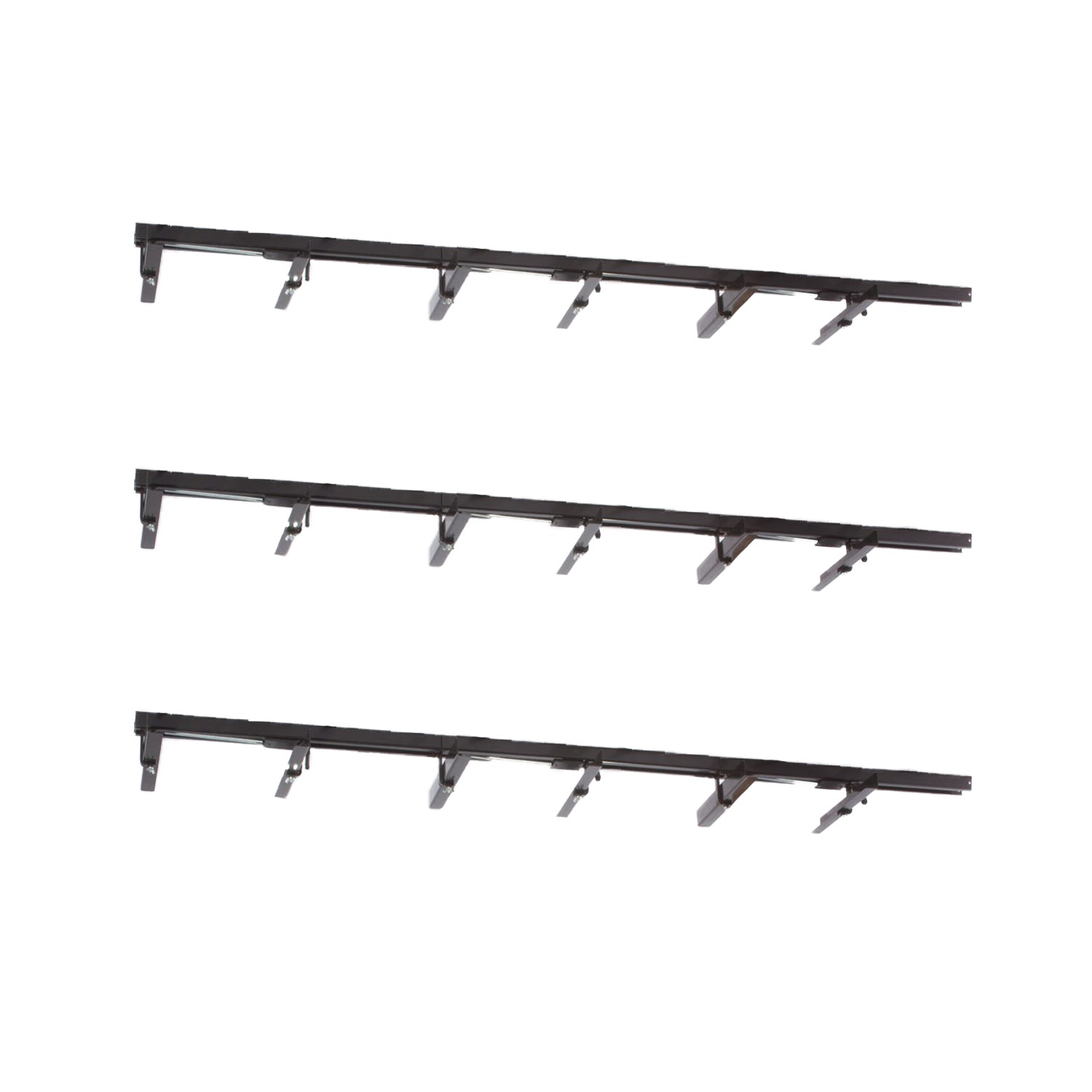 Up-Rite 10 Foot Adjustable Overhead Garage Ceiling Storage Tote Rack (3 Pack) - VMInnovations