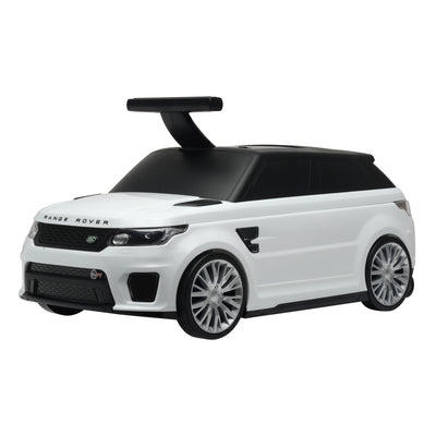 Best Ride On Cars 2-in-1 Range Rover Toddler Convertible Push Car Suitcase White
