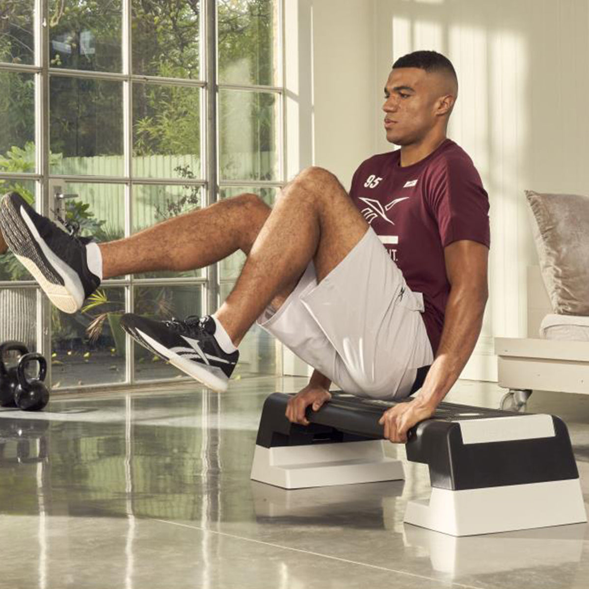Reebok Fitness Multipurpose Aerobic & Strength Workout Step, (Open Box)