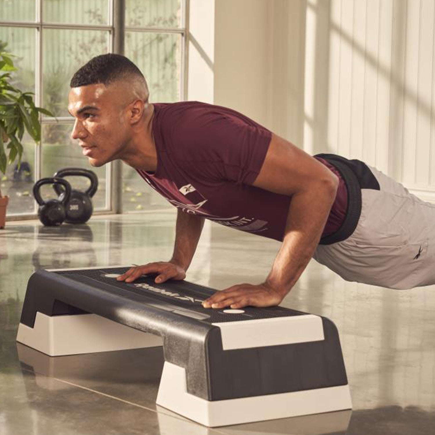 Reebok Fitness Multipurpose Aerobic & Strength Workout Step, (Open Box)