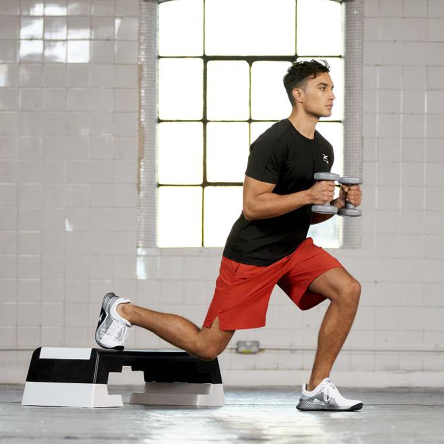 Reebok Fitness Multipurpose Aerobic and Strength Training Workout Step, White