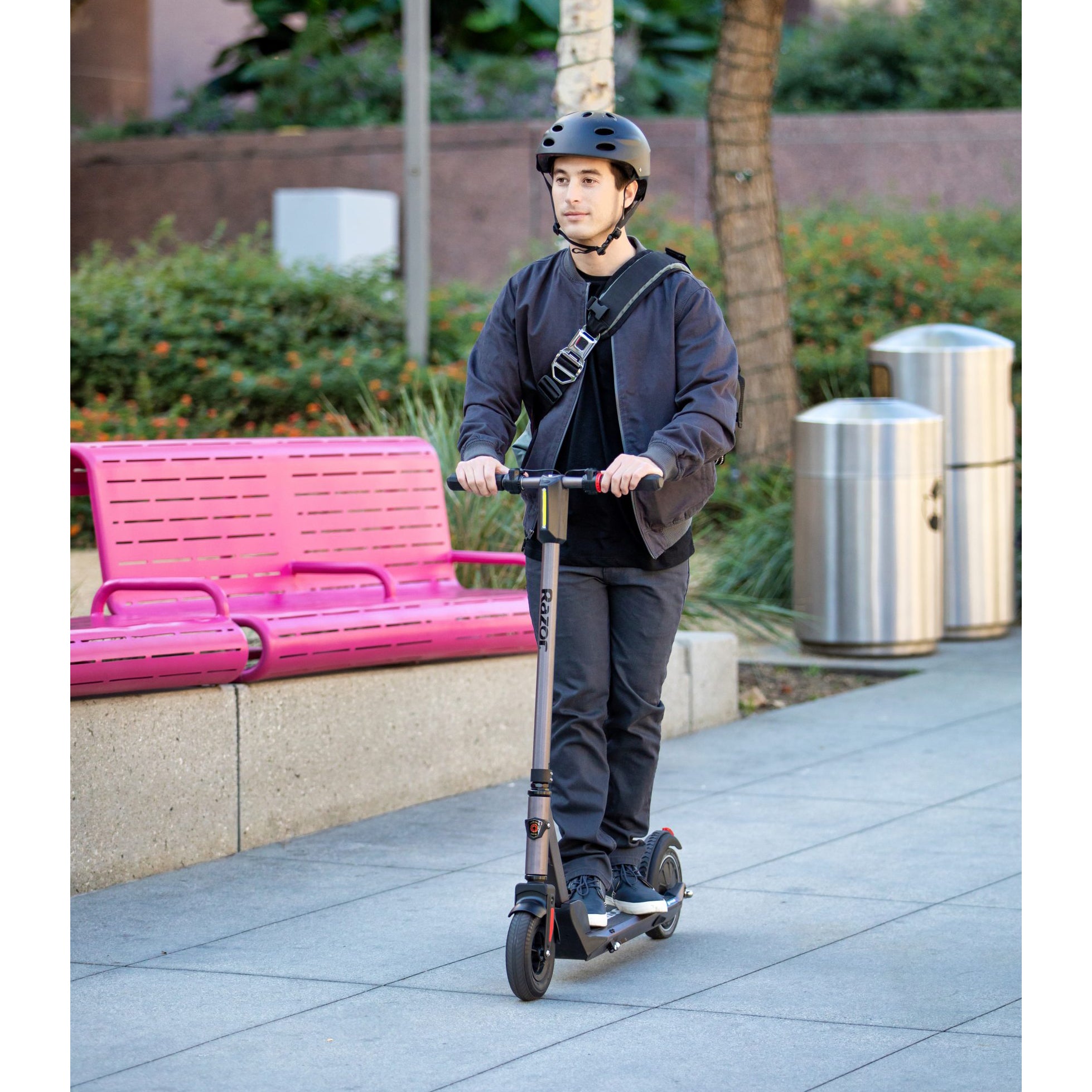 Razor E Prime III Lightweight Portable 250W Electric Scooter for Ages 18 & Up