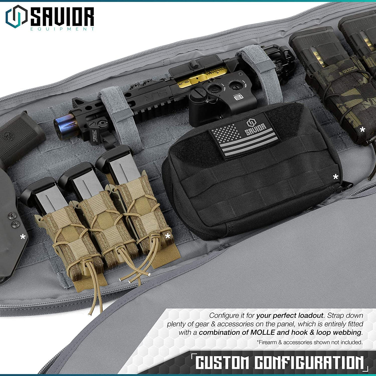 Savior Equipment T.G.B. Gray Covert Rifle Case with Strap, 30 Inch (Open Box)