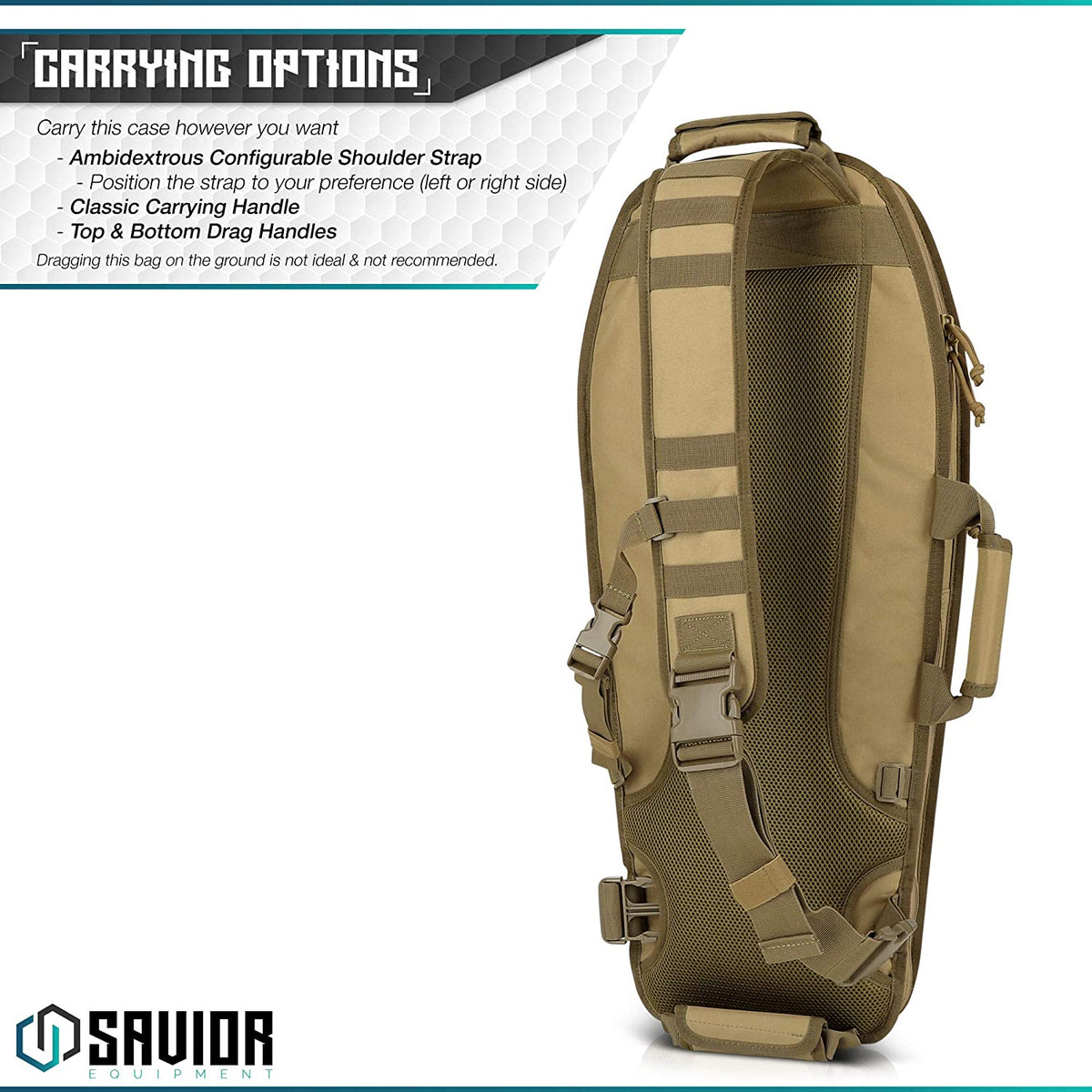 Savior Equipment T.G.B. Earth Tan Rifle Carrying Case with Strap, 30 Inch (Used)