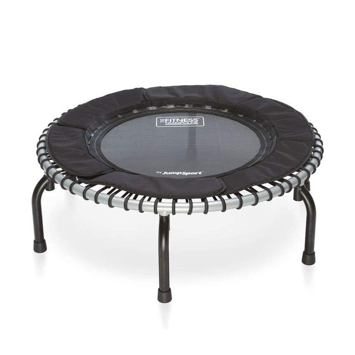 JumpSport 370 Indoor Lightweight 39-Inch Heavy Duty Fitness Trampoline, Black - VMInnovations