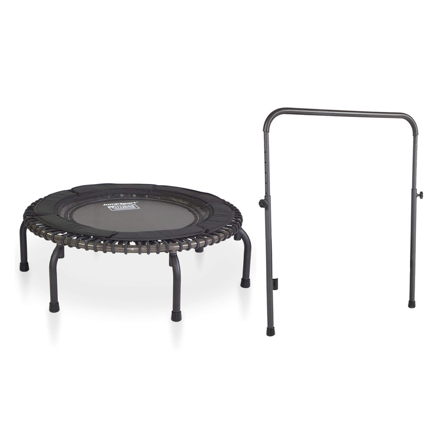 JumpSport 370 PRO Indoor Heavy Duty 39-Inch Trampoline with Handle Bar Accessory - VMInnovations