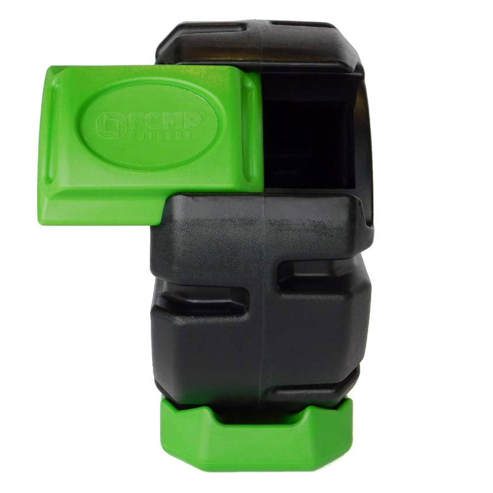 FCMP Outdoor Half Size 19 Gallon Rolling Composter Tumbler Bin, Green (2 Pack) - VMInnovations